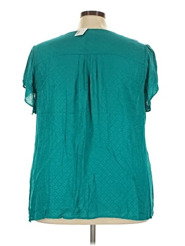 Cj Banks Short Sleeve Blouse (view 2)