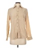 Appraisal 100% Polyester Tan Long Sleeve Blouse Size S - photo 1