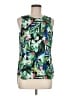 Appraisal 100% Polyester Green Sleeveless Blouse Size M - photo 1