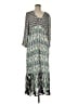 Chico's Print Green Casual Dress Size Med (1.5) - photo 1