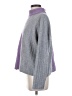 Nordstrom Color Block Purple Wool Pullover Sweater Size S - photo 5
