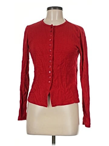 Madewell Waffle-Knit Cutaway Crewneck Cardigan (view 1)