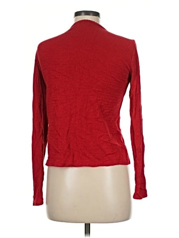 Madewell Waffle-Knit Cutaway Crewneck Cardigan (view 2)