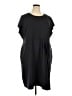 Lands' End Solid Black Blue Casual Dress Size 24 - photo 1