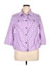 Cj Banks Polka Dots Purple Jacket Size 0X - photo 1