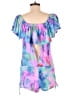 Mara Hoffman 100% Nylon Tropical Blue Romper Size S - photo 2
