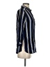 Topshop Stripes Blue Long Sleeve Button-Down Shirt Size 4 - photo 4