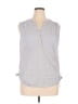 Croft & Barrow Gray Sleeveless Blouse Size XL - photo 1