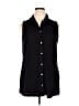 Soma Black Sleeveless Button-Down Shirt Size XL - photo 1