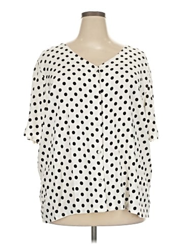 Jones New York Signature Short Sleeve Blouse (view 1)