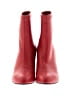 Opening Ceremony 100% Leather Solid Color Block Silver Red Ankle Boots Size EU 38 - photo 2