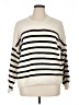 Maurices 100% Polyester Stripes Ivory Pullover Sweater Size XXL - photo 1