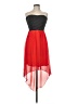 En Focus Studio Color Block Red Cocktail Dress Size 8 - photo 1