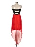 En Focus Studio Color Block Red Cocktail Dress Size 8 - photo 2