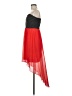 En Focus Studio Color Block Red Cocktail Dress Size 8 - photo 5