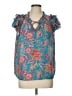 Rose + Olive 100% Polyester Teal Tank Top Size L - photo 1