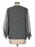 1.State 100% Polyester Gray Long Sleeve Blouse Size M - photo 2