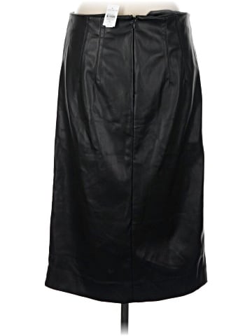 Ann Taylor Factory Faux Leather Skirt (view 2)