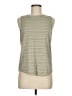 Athleta Stripes Green Sleeveless T-Shirt Size M - photo 1