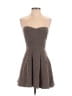 BCBGeneration Argyle Brown Tan Cocktail Dress Size 4 - photo 1