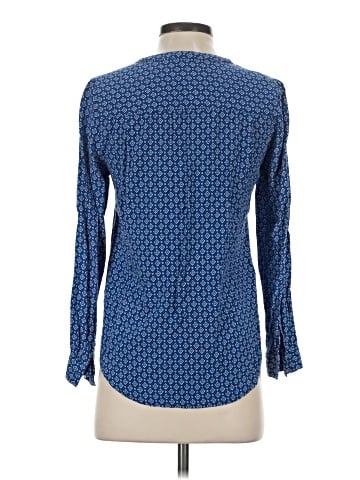 fleur bleue Long Sleeve Polo (view 2)