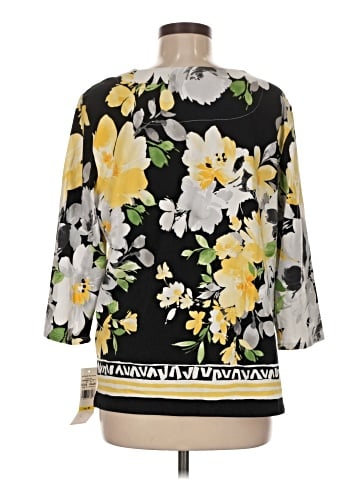 Alfred Dunner 3/4 Sleeve T-Shirt (view 2)