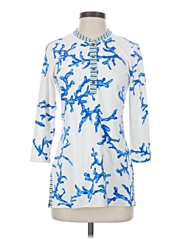 J. McLaughlin 3/4 Sleeve Button-Down Shirt (view 1)