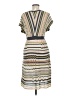 M Missoni 100% Polyester Stripes Tan Ivory Casual Dress Size EU (IT) 44 / US 8 - photo 2