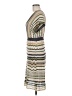 M Missoni 100% Polyester Stripes Tan Ivory Casual Dress Size EU (IT) 44 / US 8 - photo 5