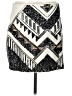 Express Graphic Silver Formal Skirt Size L - photo 1