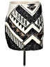 Express Graphic Silver Formal Skirt Size L - photo 2