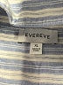 Evereve Stripes Blue Sleeveless Button-Down Shirt Size XL - photo 4