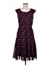 Halogen 100% Polyester Hearts Black Casual Dress Size 6 - photo 1