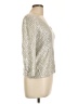 I.Magnin Metallic Silver Pullover Sweater Size L - photo 4