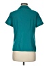 Covington 100% Polyester Teal Short Sleeve Blouse Size Med Petite - photo 2