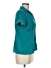 Covington 100% Polyester Teal Short Sleeve Blouse Size Med Petite - photo 4