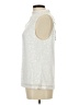 Cable & Gauge Silver Sleeveless Blouse Size L - photo 5
