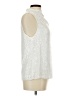 Cable & Gauge Silver Sleeveless Blouse Size L - photo 4