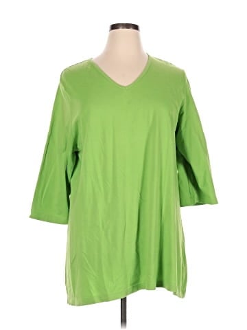 Ulla Popken 3/4 Sleeve Top (view 1)