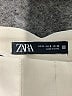 Zara Solid Ivory Casual Pants Size S - photo 7