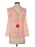 Vineyard Vines 100% Polyester Stripes Orange Sleeveless Blouse Size XS - photo 1