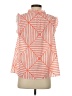Vineyard Vines 100% Polyester Stripes Orange Sleeveless Blouse Size XS - photo 2