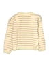 Hanna Andersson 100% Recycled Polyester Stripes Yellow Pullover Sweater Size 8 - photo 2