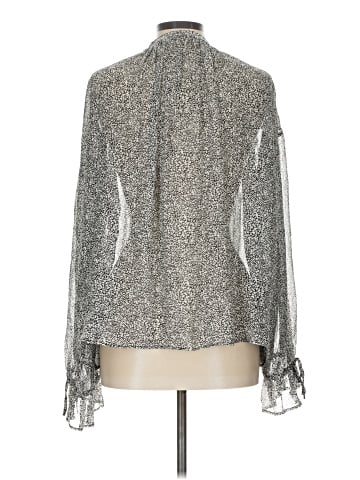 Anine Bing Long Sleeve Silk Top (view 2)