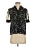 CeCe 100% Polyester Black Short Sleeve Blouse Size XS - photo 1