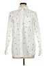 Lands' End Polka Dots Ivory White Long Sleeve Button-Down Shirt Size L - photo 1