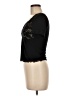 Romwe Black Short Sleeve Top Size 6 - photo 5