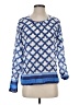 Roberta Roller Rabbit Blue Long Sleeve Blouse Size S - photo 1