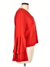 Storee 100% Polyester Red 3/4 Sleeve Top Size M - photo 4