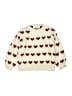H&M Hearts Ivory Pullover Sweater Size 3 - 4T - photo 1